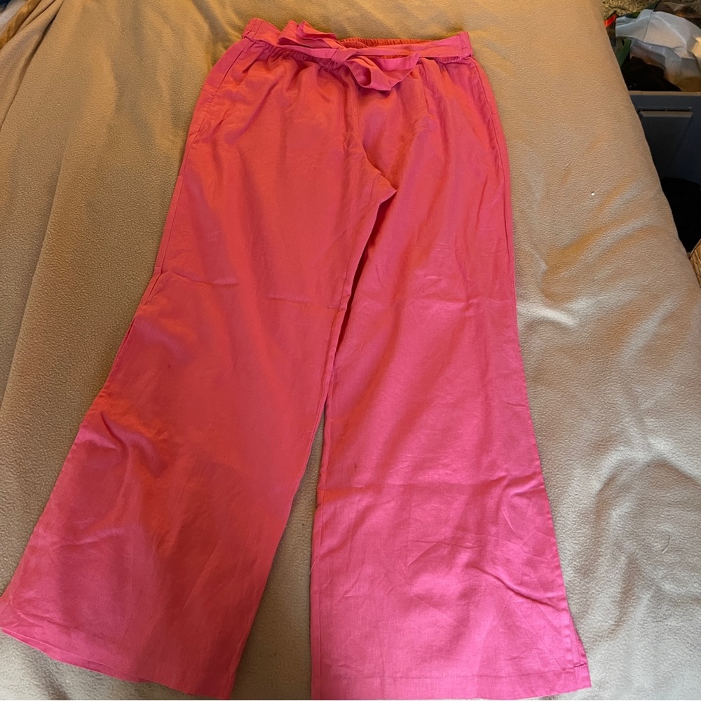 Wide leg flowy pants